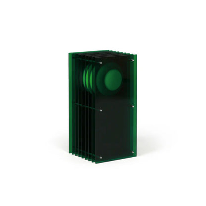 LOP Small Rectangle Green Lamp
