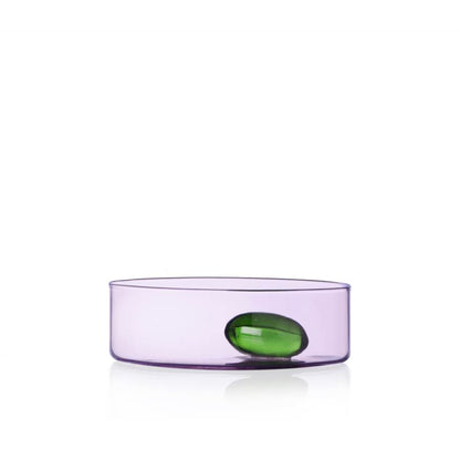 Purple Little Bowl with Green Olive