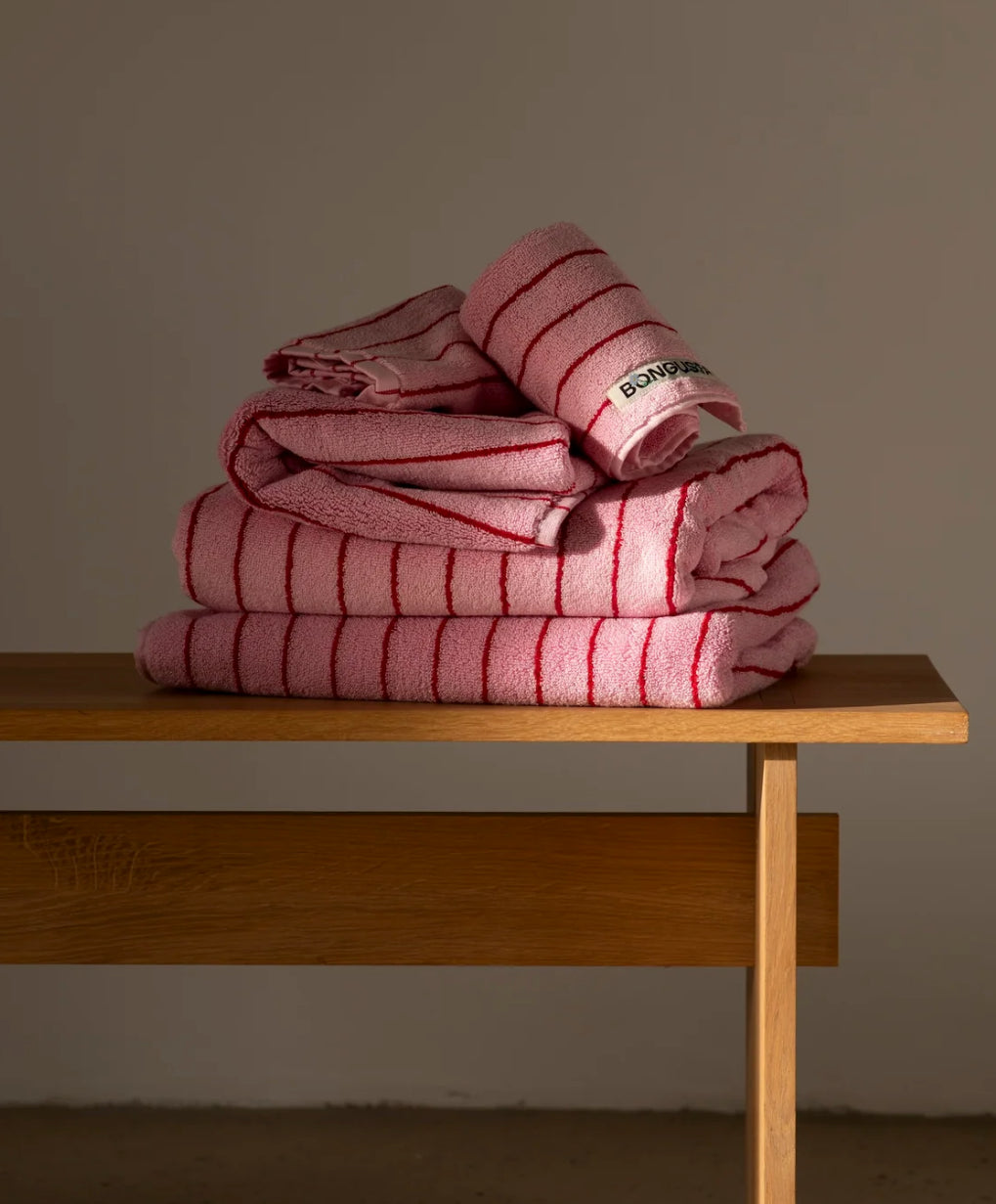 Bongusta Towels Pink & Red