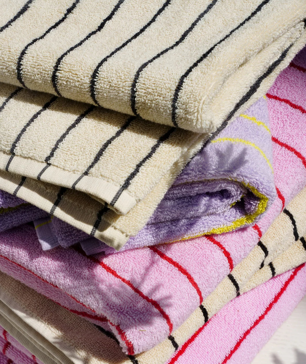 Bongusta Towels Pink & Red