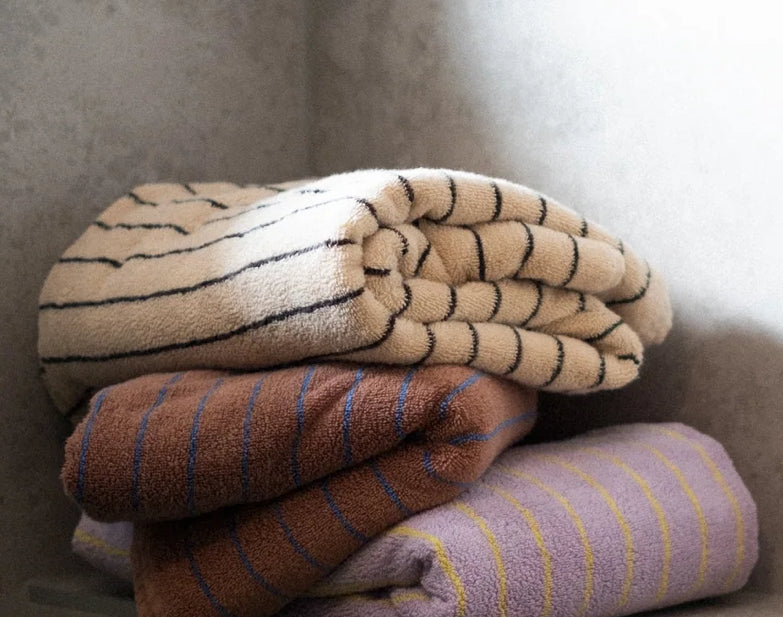 Bongusta Towels Brown & Blue