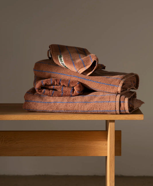 Bongusta Towels Brown & Blue