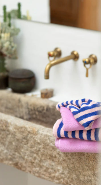 Bongusta Towels Pink & Blue