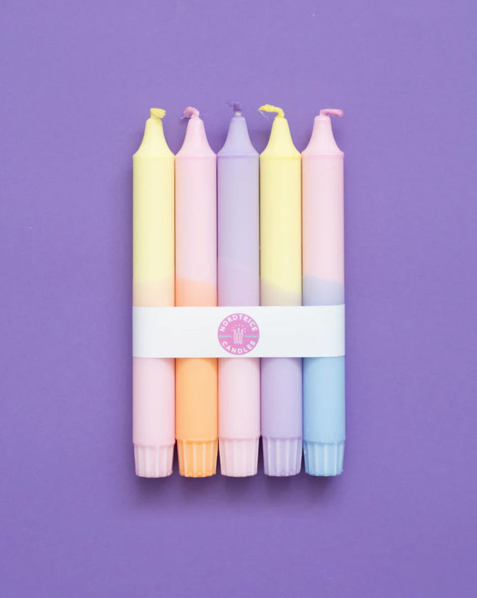 Candles Pastel Party Mix 5-p