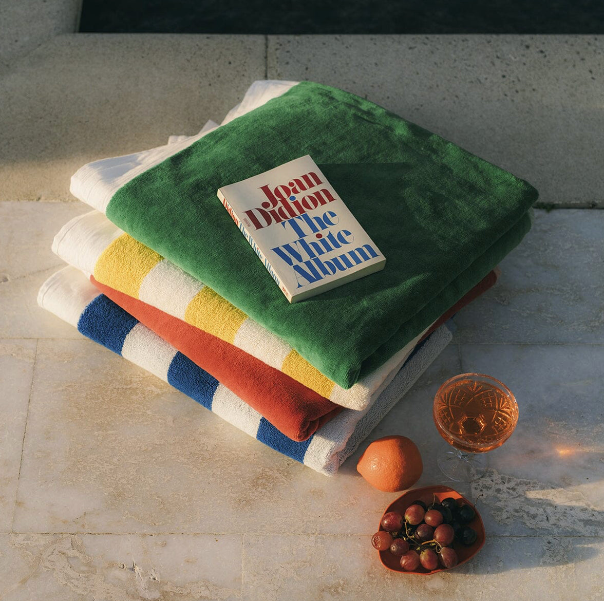Beach Towel Canyon Green Stripe