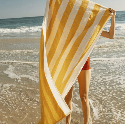 Beach Towel Mimosa Yellow Stripe