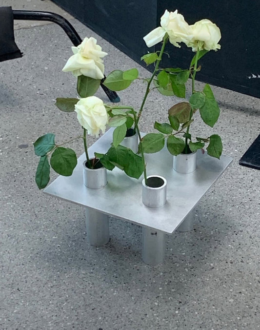 NIKO JUNE P-L 07 Candle Holder Silver