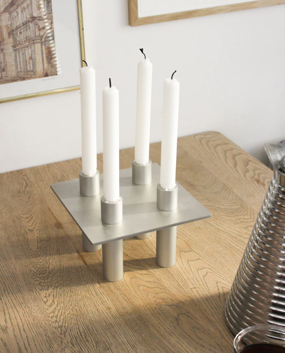 NIOK JUNE P-L 07 Candle Holder Silver