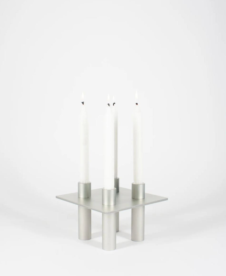NIOK JUNE P-L 07 Candle Holder Silver