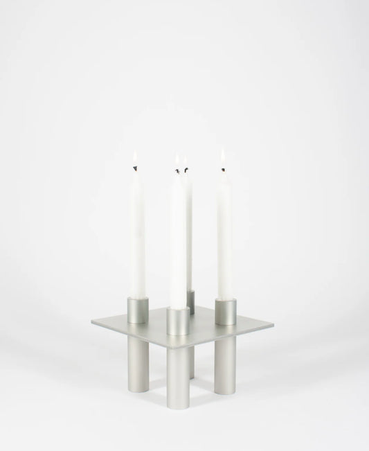 NIKO JUNE P-L 07 Candle Holder Silver