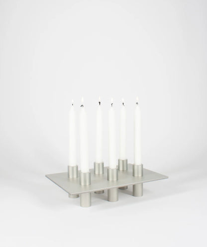 NIKO JUNE P-L 06 Candle Holder Silver