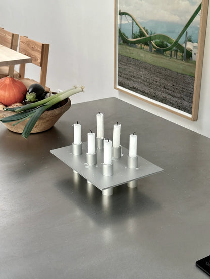 NIKO JUNE P-L 06 Candle Holder Silver