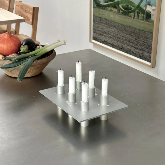 NIKO JUNE P-L 06 Candle Holder Silver