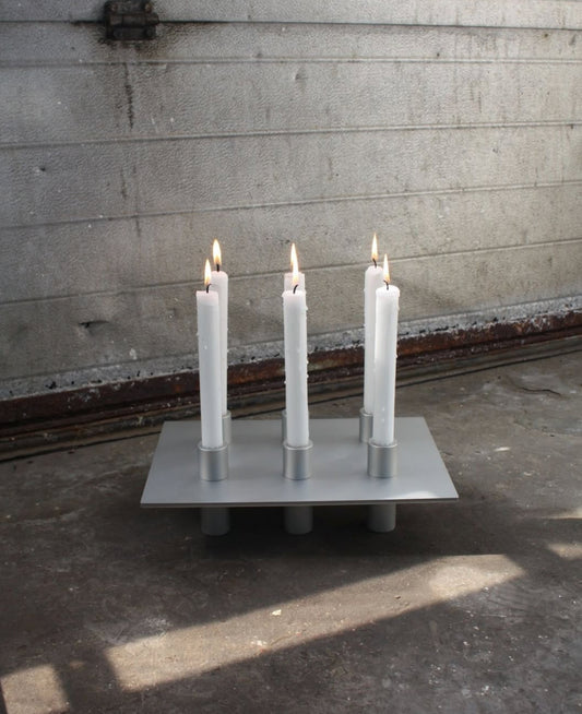NIKO JUNE P-L 06 Candle Holder Silver