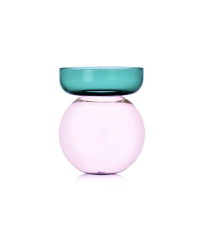 Spherical Vase Pink & Petrol