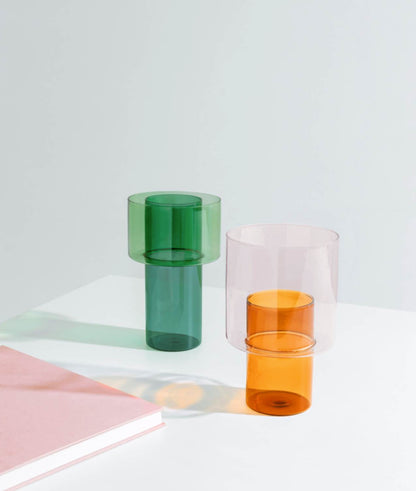 Vase Boreale Petrol & Green