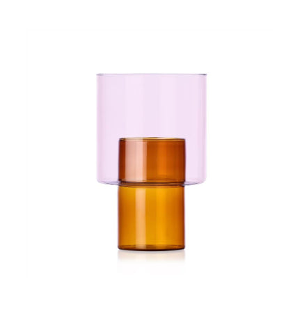 Vase Boreale Amber & Pink