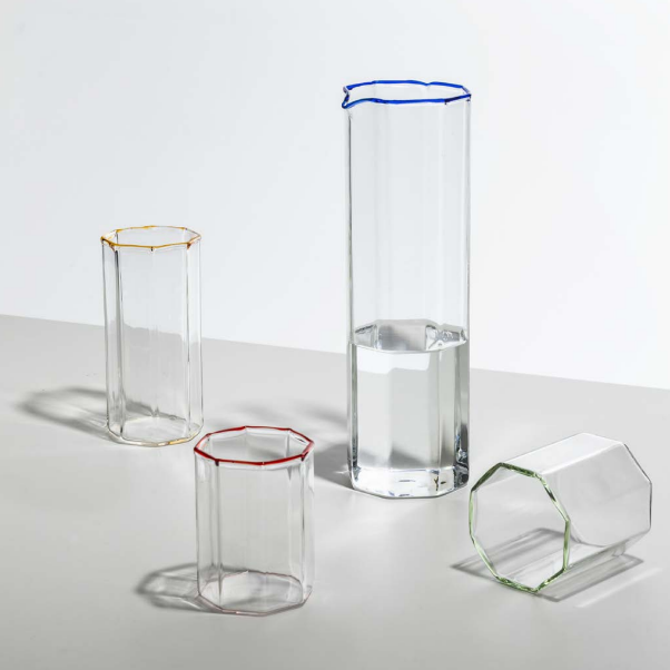 Octave Water Glass Red