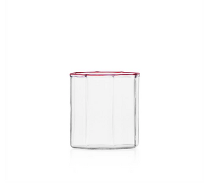 Octave Water Glass Red