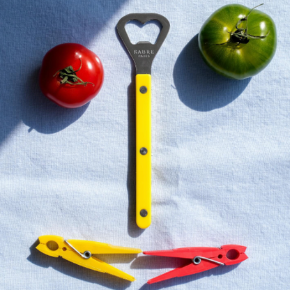 Sabre Vintage Bottle Opener Yellow