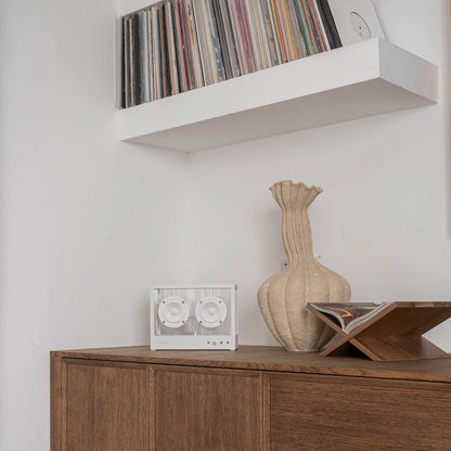 TRANSPARENT Liten høyttaler Hvit