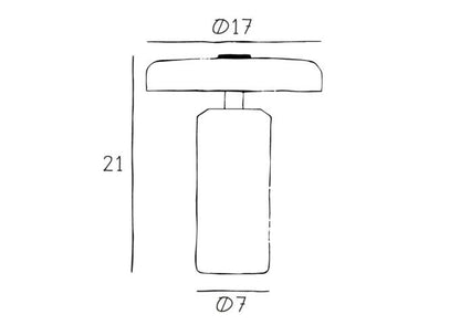 Tragbare Reiselampe Silberrosa