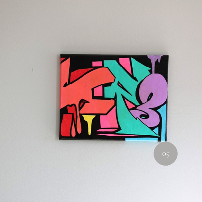 TRISS Graffiti Art Canva Series 02 Paint 05 Friends in art Mon Bistro 