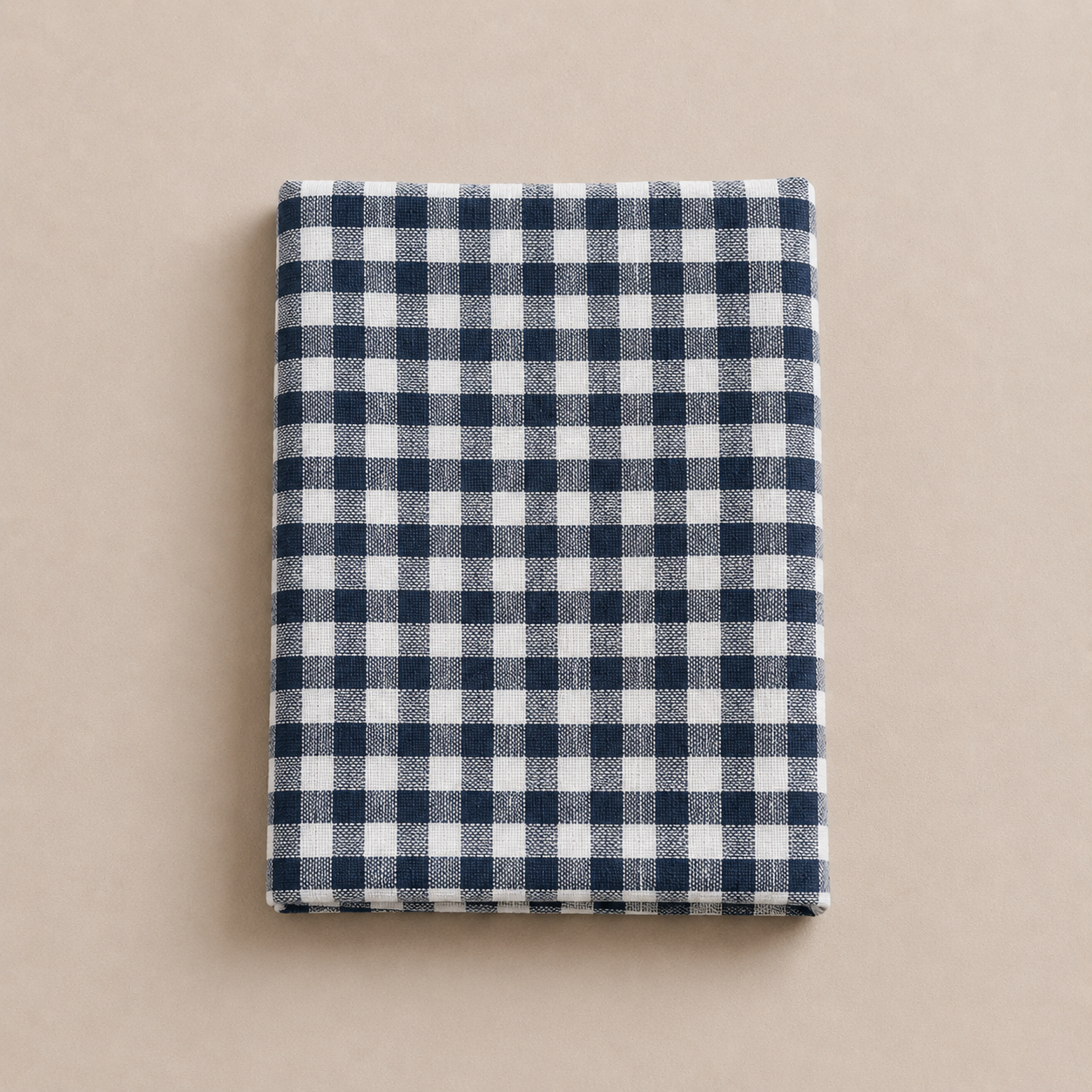 French Linen Table Cloth Anthracite Gingham