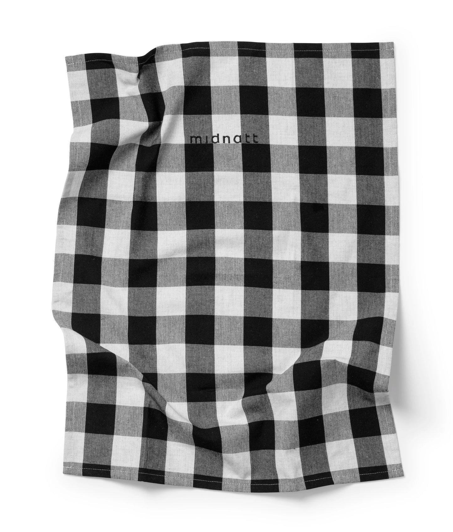Midnatt Tea Towel Black / White