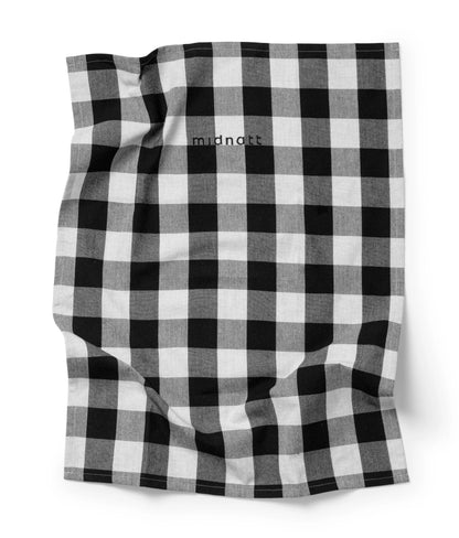 Midnatt Tea Towel Black / White