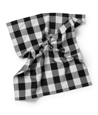 Midnatt Tea Towel Black / White