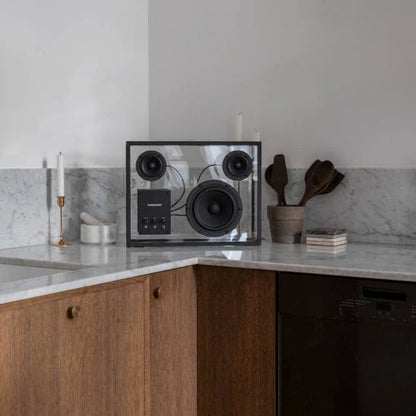 Transparenter Lautsprecher Schwarz