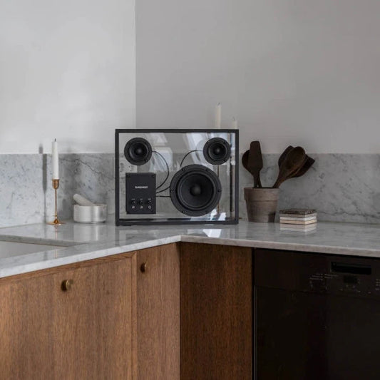 TRANSPARENT høyttaler svart