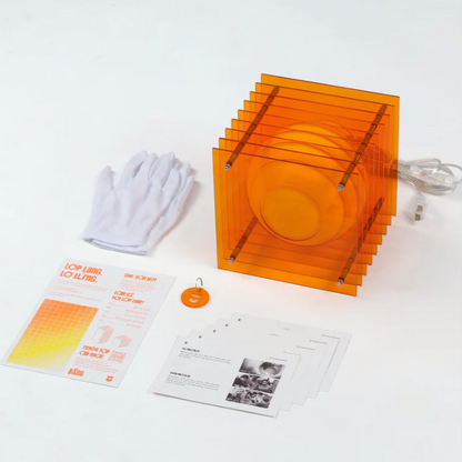LOP Small Square Orange Lamp