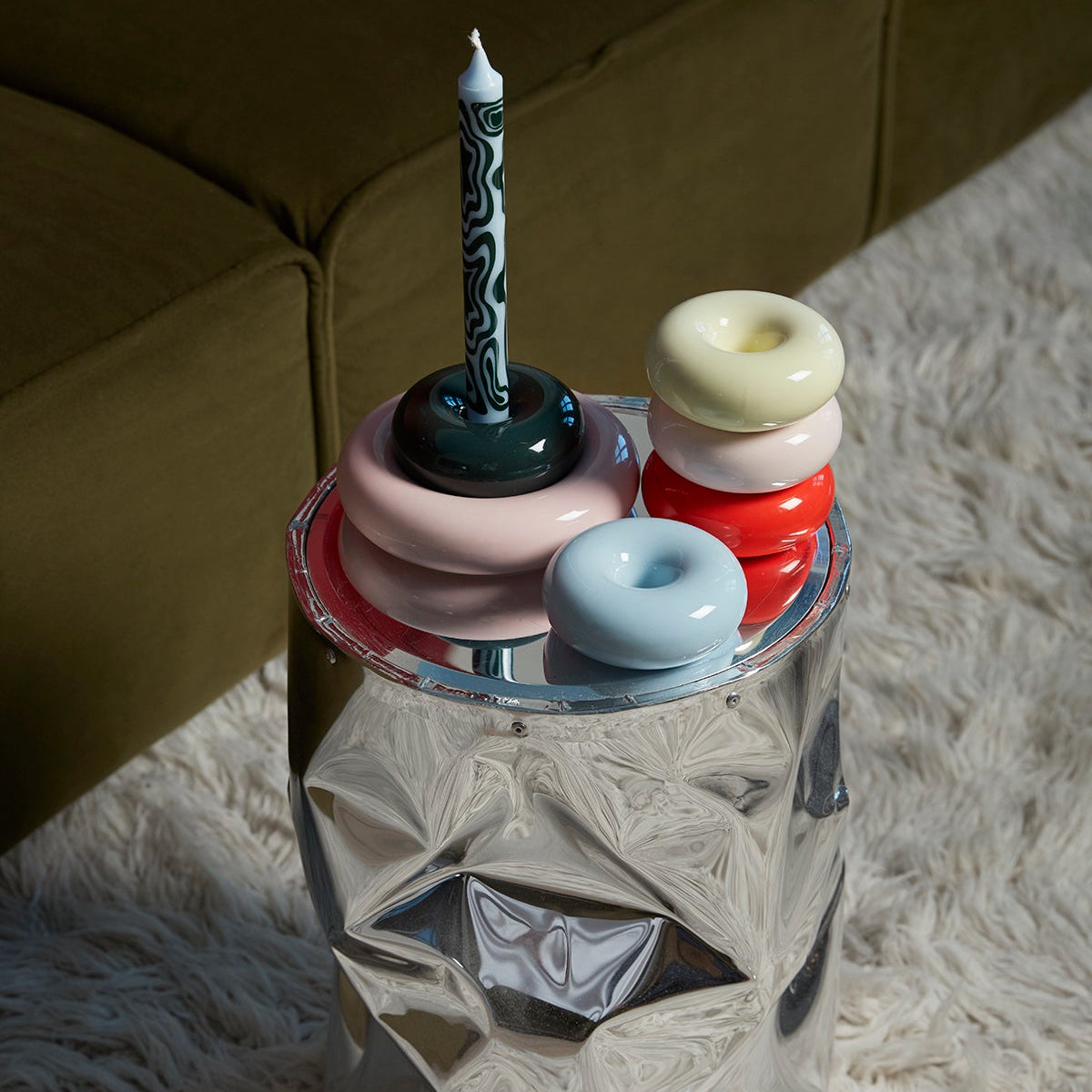 BOB Candle Holder Small Red