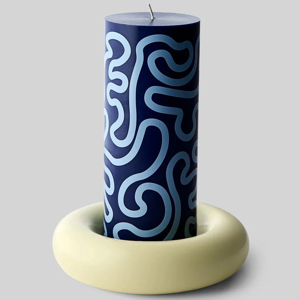 BOB Candle Holder Large Yellow