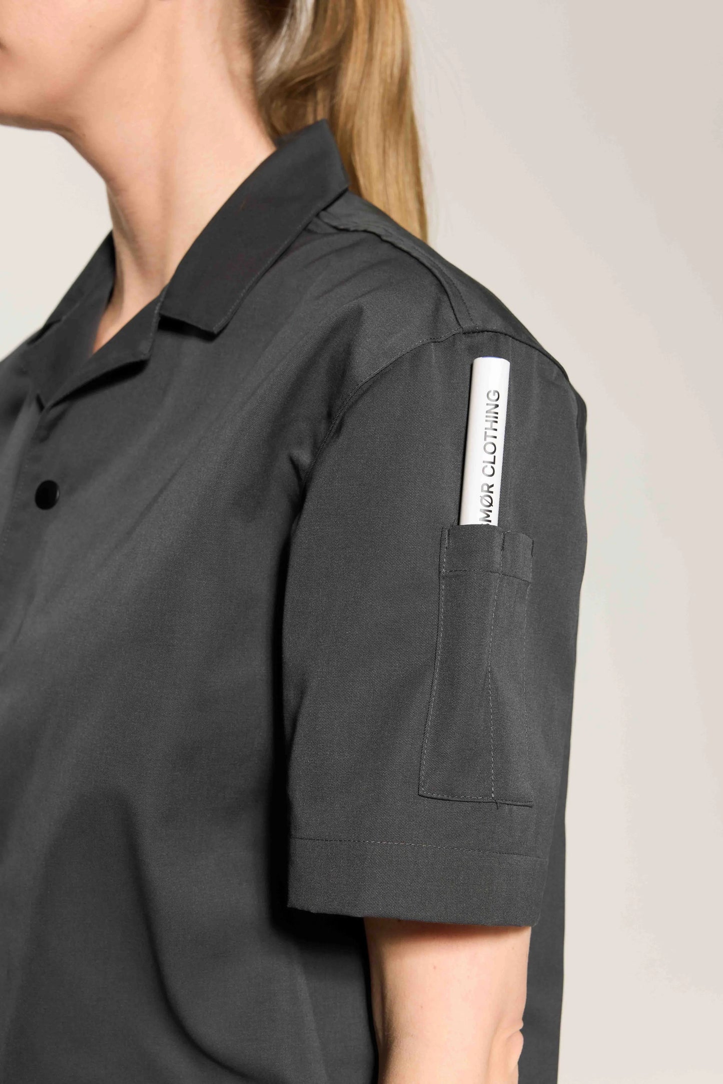 Smör Camp-Collar Jacket Charcoal