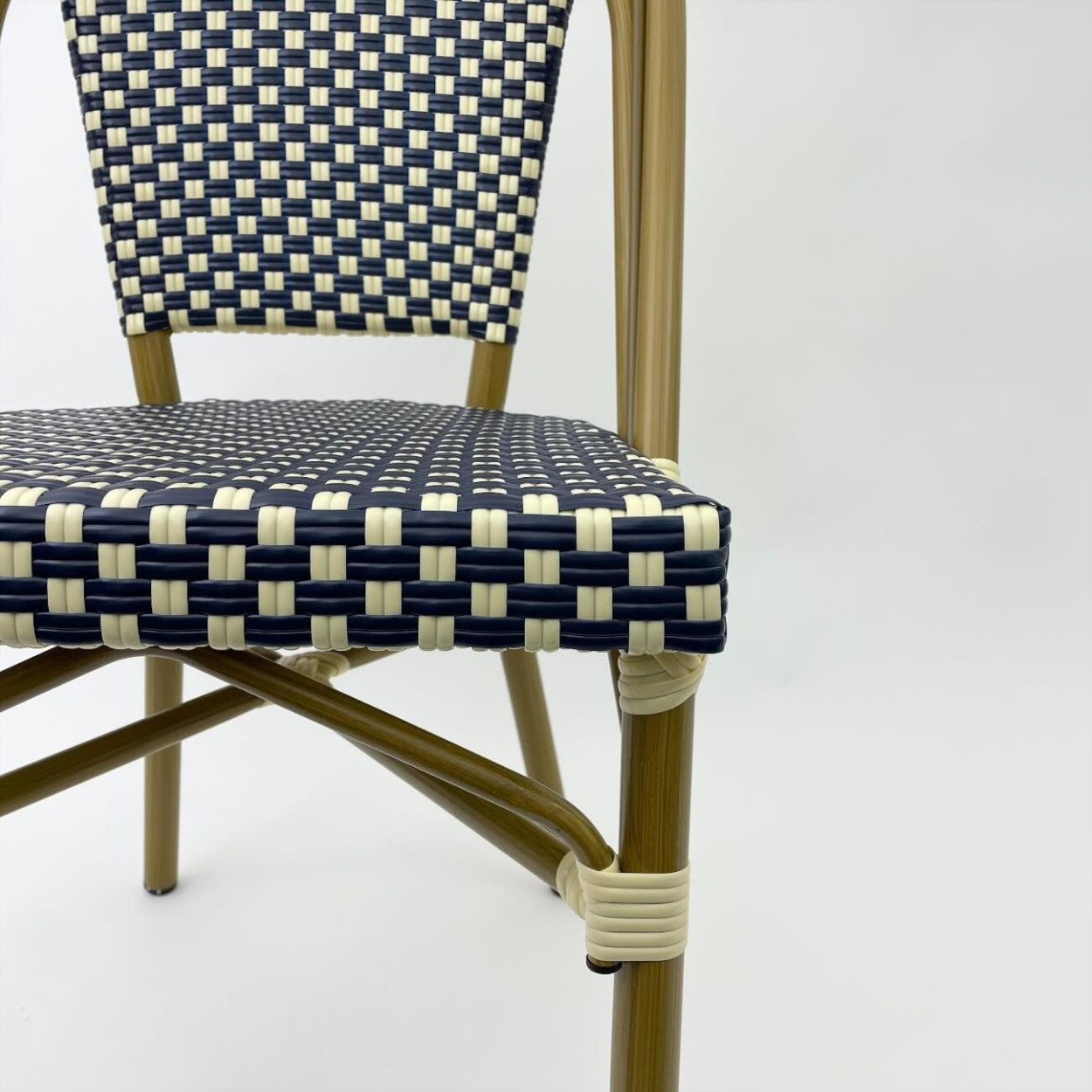 French Bistro Chair Blue 2-p