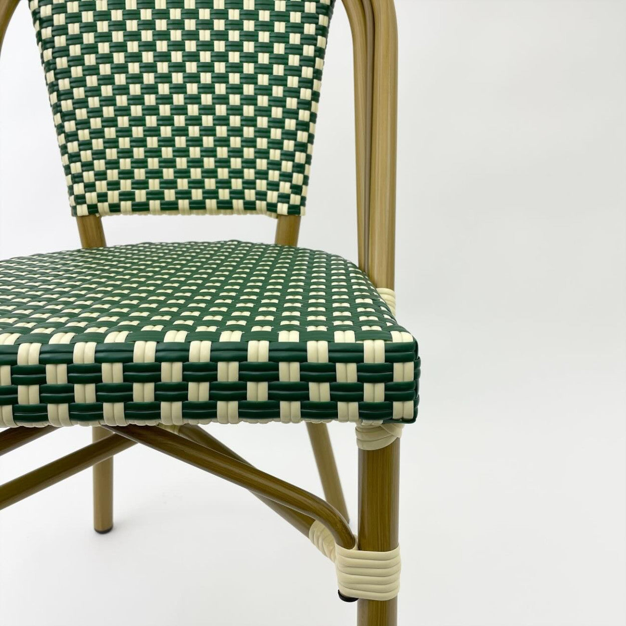 French Bistro Chair Green 2-p
