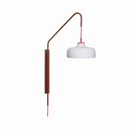 Lampada da parete rossa