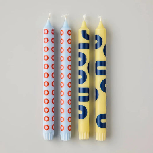 Candles Yellow and Blue