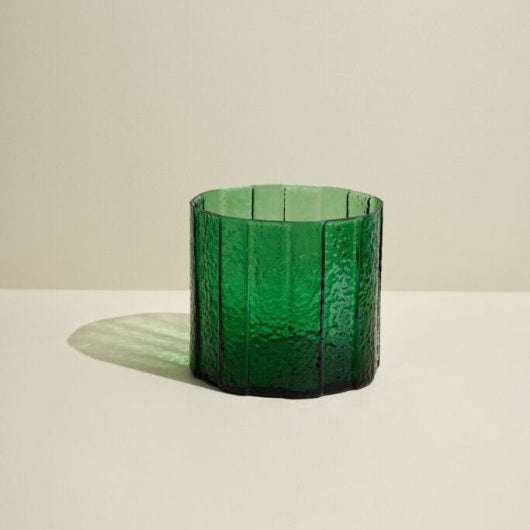Vase rond vert émeraude
