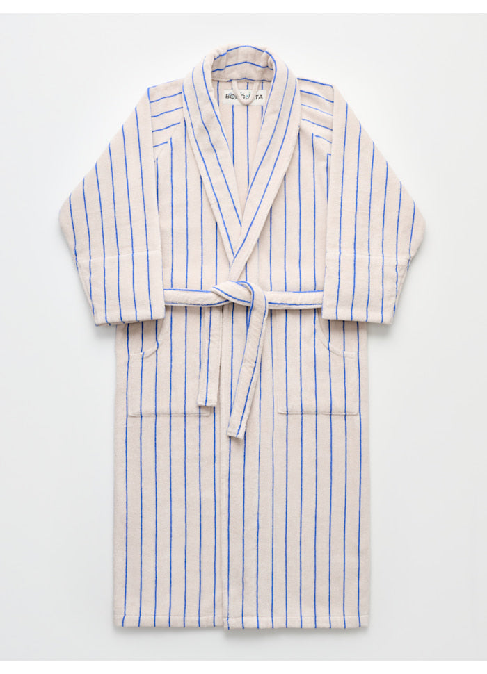 Bongusta Bathrobe Moonbeam & Ultramarine