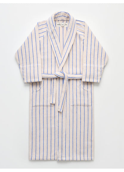 Bongusta Bathrobe Moonbeam & Ultramarine