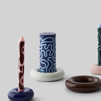 BOB Candle Holder Small Dark Blue