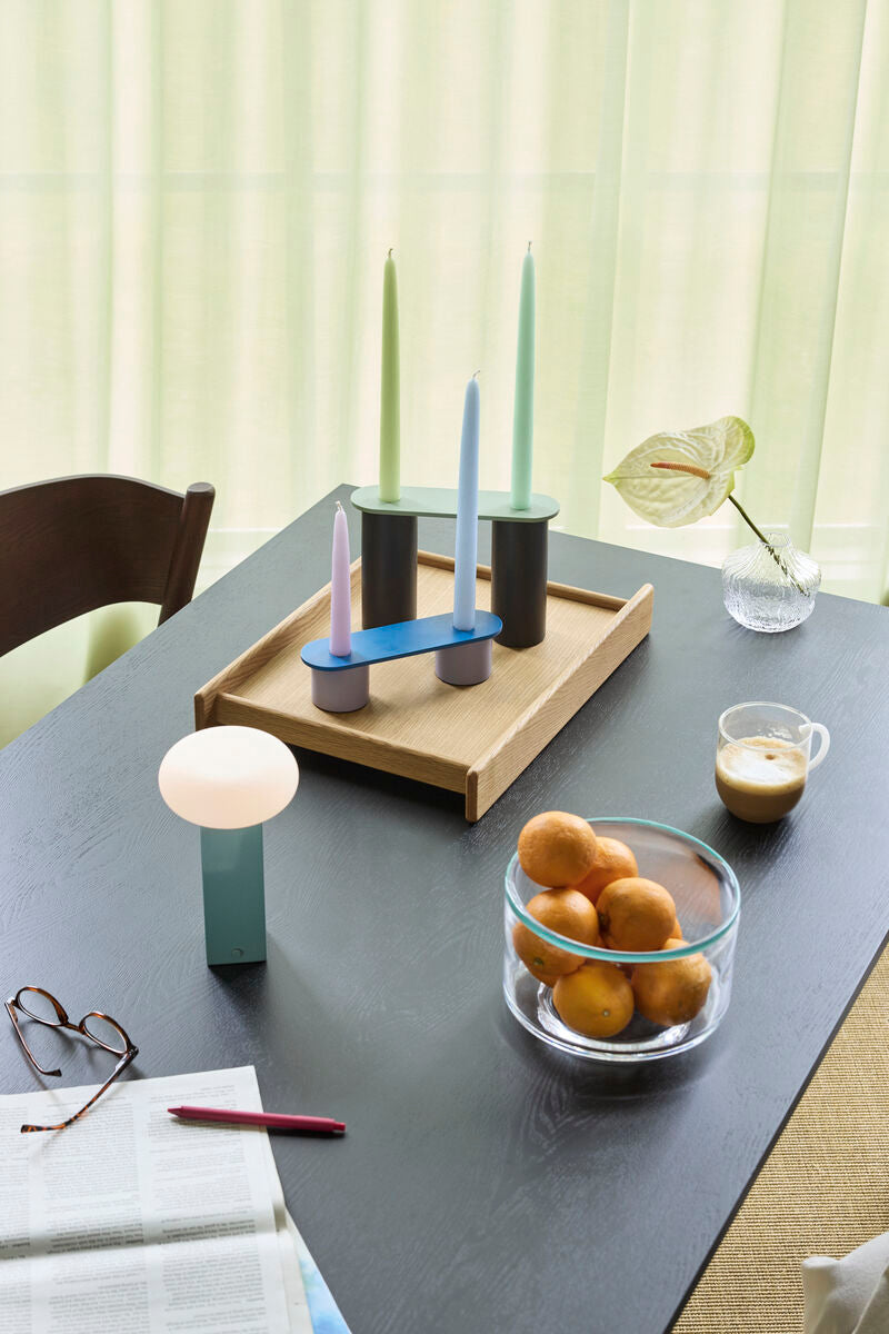 Matala kannettava lamppu vaaleansininen