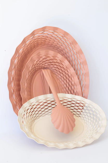 Bread Basket Large Pink