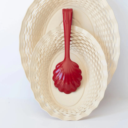 Bread Basket Medium Creme White