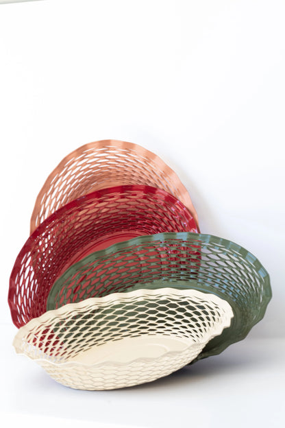 Bread Basket Medium Red