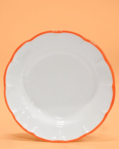 Pasta Plate Orange Line